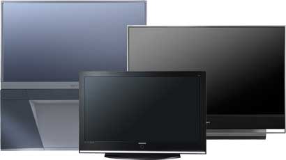 CRT Rear Projection TV, LCD TV & Plasma TV