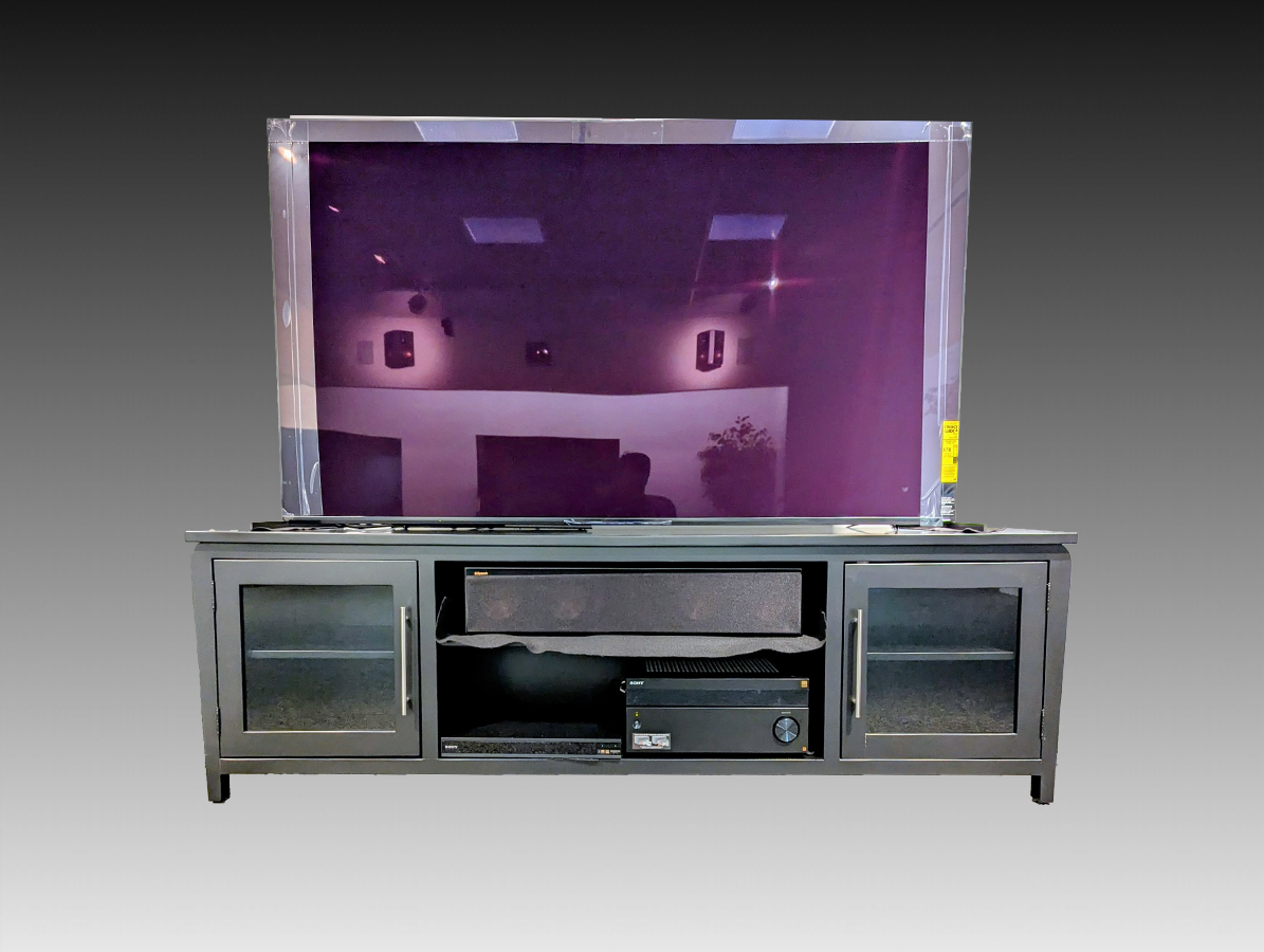 Troyers Country Furniture TV Stand Solid wood, painted black