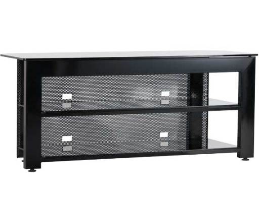 Sanus 50 inch TV Stand Black Glass and Metal